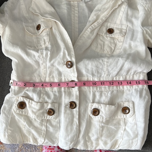 Chico's Linen jacket or shirt - safari mood - size 0 - Picture 7 of 11